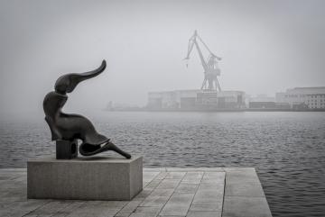 "Waiting for the fog to lift" by Hilary Barton -  Aarhus