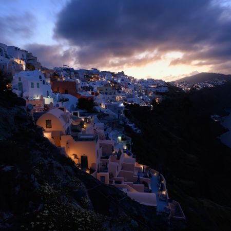 On Location in Santorini by James Covello