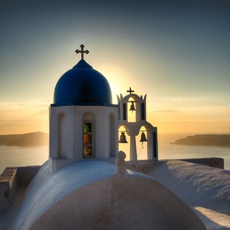 Santorini, as blue as a blue thing…