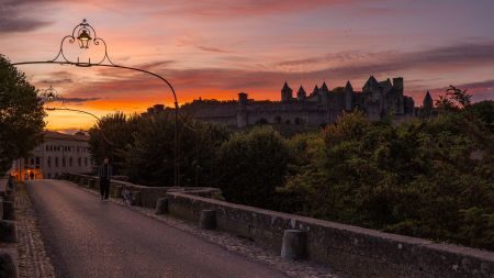 Disney Princesses meet Robin Hood’s merry men in the ancient Cité de Carcassonne